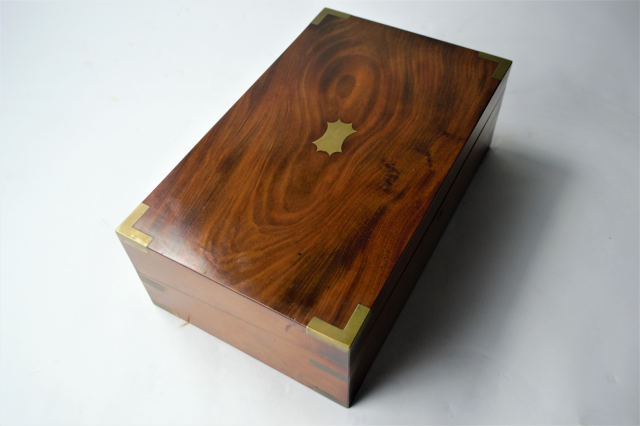 Mid 19th Century Writing Box with One Ink Pot,