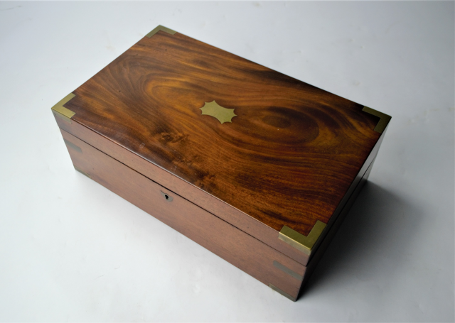 Mid 19th Century Writing Box with One Ink Pot,