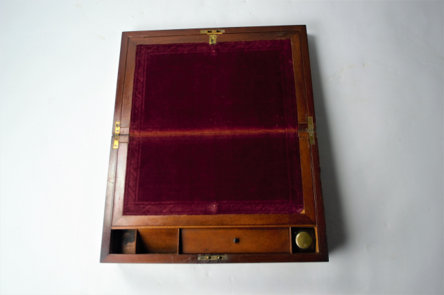 Mid 19th Century Writing Box with One Ink Pot,