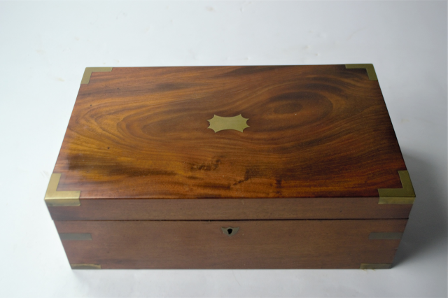 Mid 19th Century Writing Box with One Ink Pot,