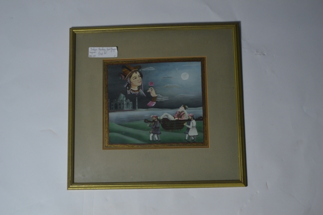 Indian Watercolour Painting from Jaipur.