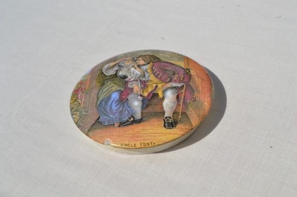 Uncle Toby Prattware Pot Lid