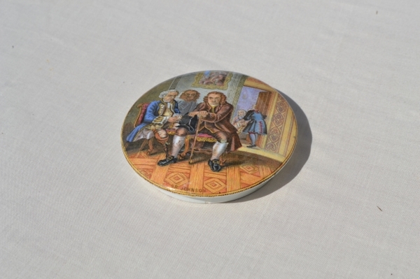 'Dr Johnson' Prattware Pot Lid