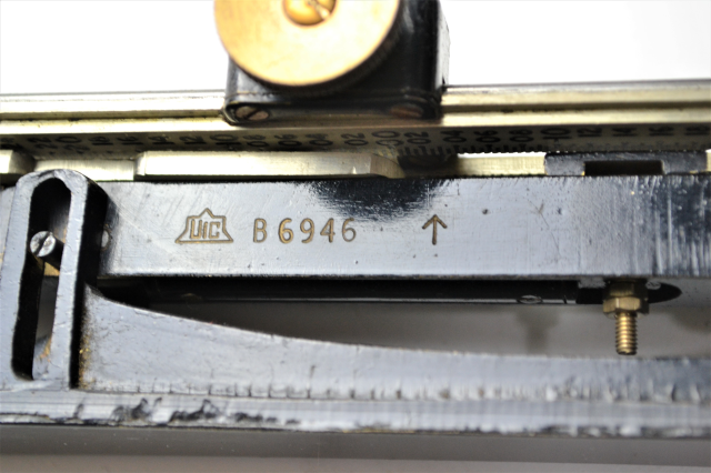 20th Century Indian Pattern Inclinometer by UIC no. B. 6946 with WD stamp.