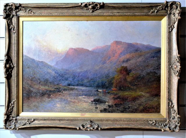 Alfred De Breanski Jr [1877-1957] Oil on Canvas of Cader Idris, Wales.