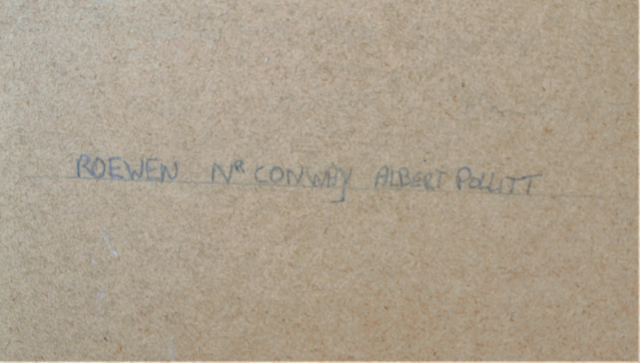 Albert Pollitt Watercolour Roewen Nr Conway [1856-1926]. Signed.