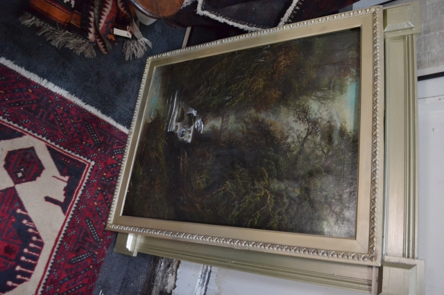 Victorian Oil on Canvas by Ellis Wilson.