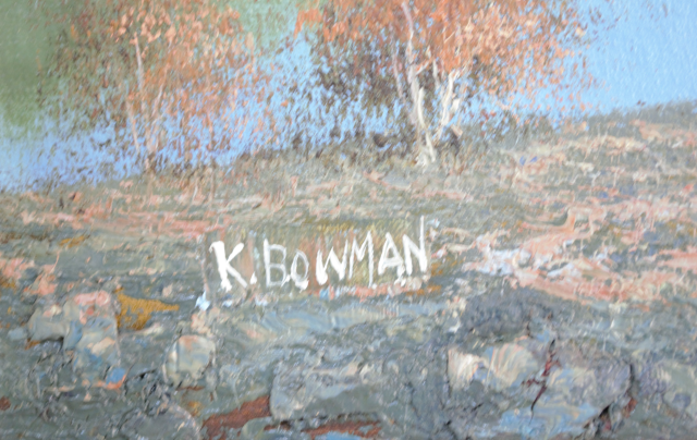 Oil on Canvas, Colorado Mountains Scene Painting by Kenneth Bowman [1937-2014].