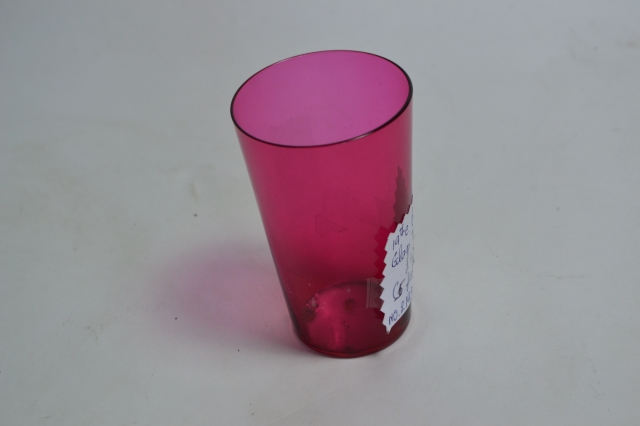 19th Century Cranberry Tumbler