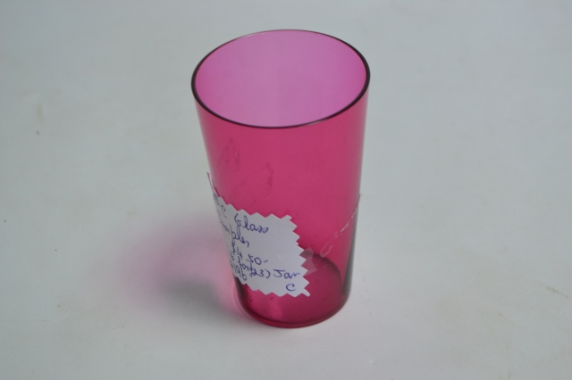 19th Century Cranberry Tumbler