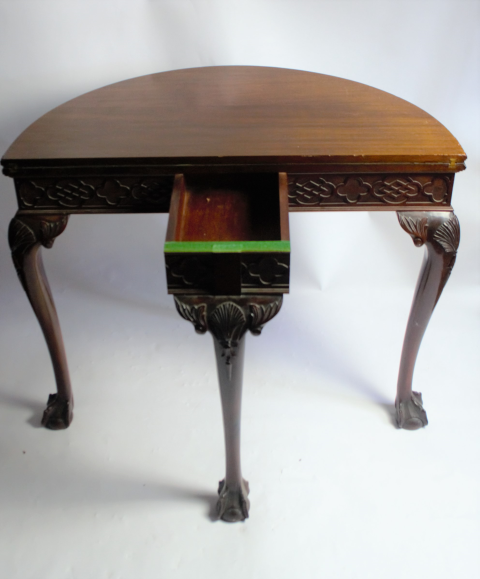 Edwardian Mahogany Fold Over Table