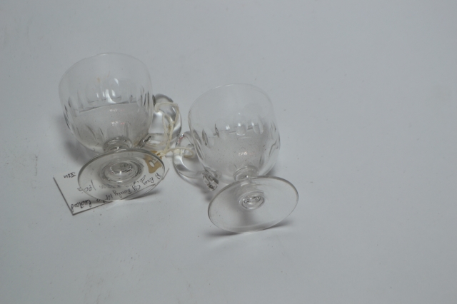 Pair of Custard Glasses.