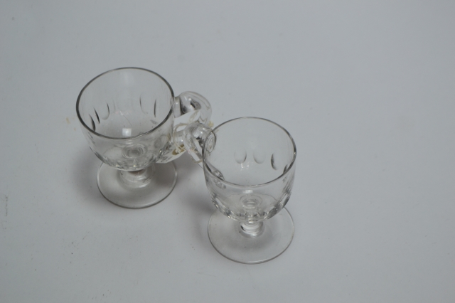 Pair of Custard Glasses.