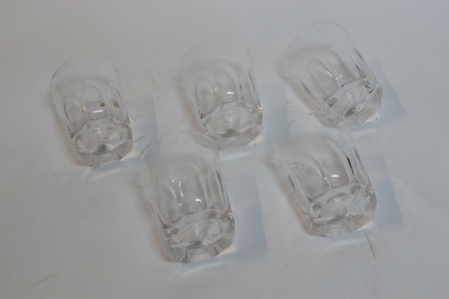 Five Tumbler Glasses.