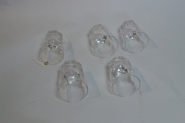 Five Tumbler Glasses.