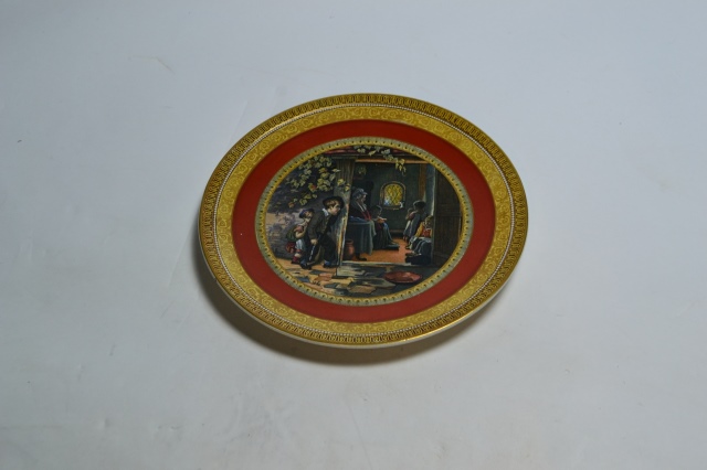 Prattware Plate [The Truant by T Webster]