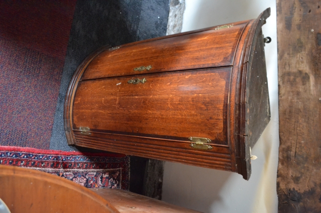 19th Century Bow Fronted Corner Cupboard.
