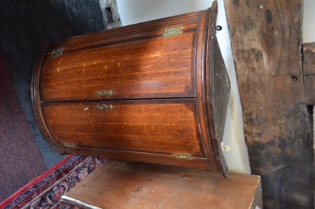 19th Century Bow Fronted Corner Cupboard.