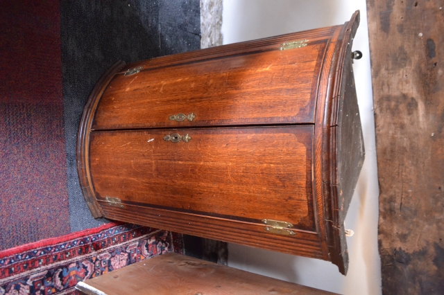19th Century Bow Fronted Corner Cupboard.
