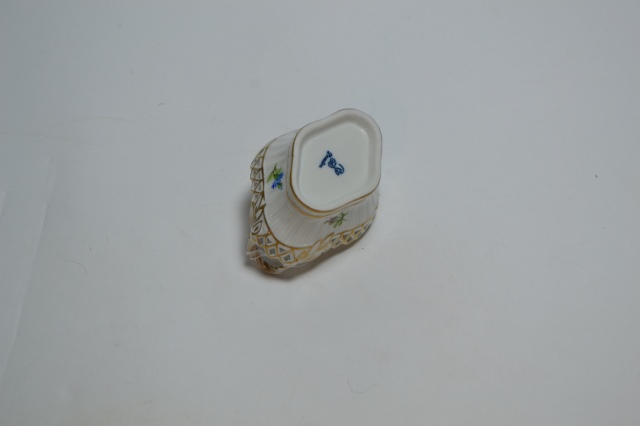 19th Century Dresden Basket Bowl.