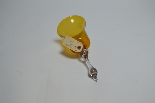 19th Century Amber Nailsea Glass Bell
