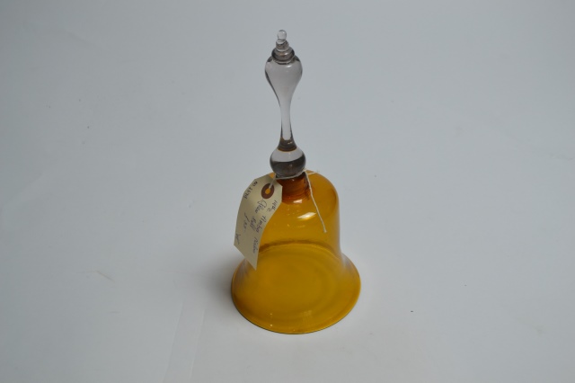 19th Century Amber Nailsea Glass Bell