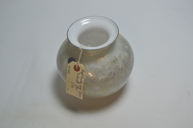 Royal Brierley Large Opaque Iridescent Glass