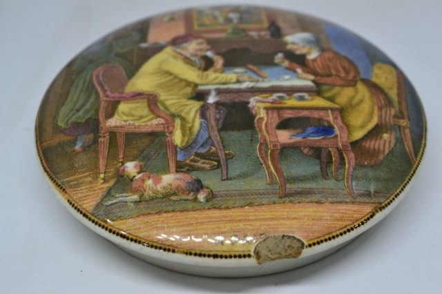 A Pair' Prattware lid.