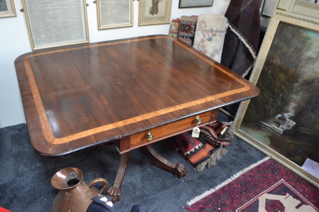 Mahogany Rectangular Breakfast Table.