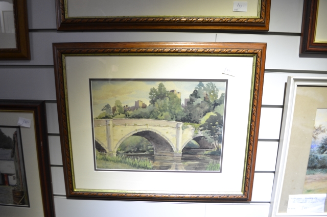 Watercolour by Anita Primrose of Ludlow Castle