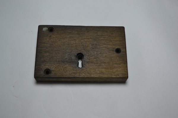 Wooden door lock 19th century with key
