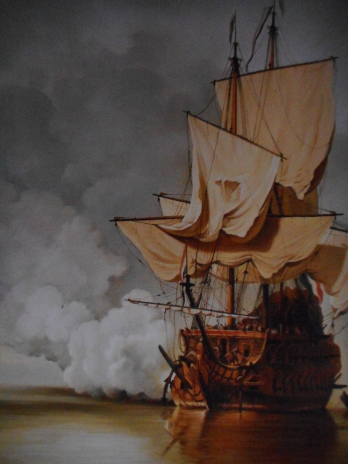 The Gun Salute - Oil painting after Willem van de Velde