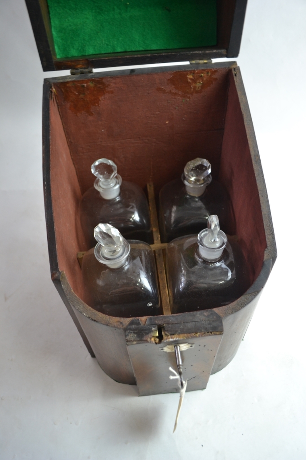 18th century cutlery box converted to wine box