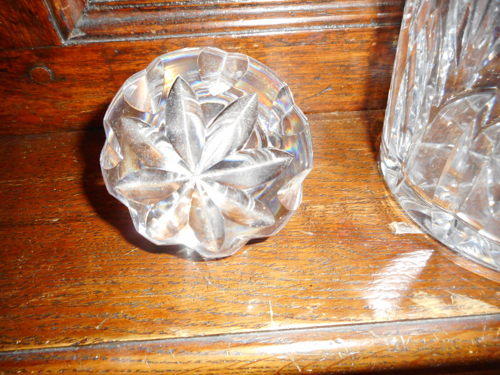 20th century silver collared decanter
