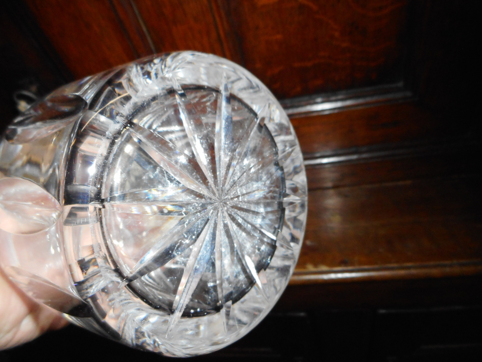 20th century silver collared decanter