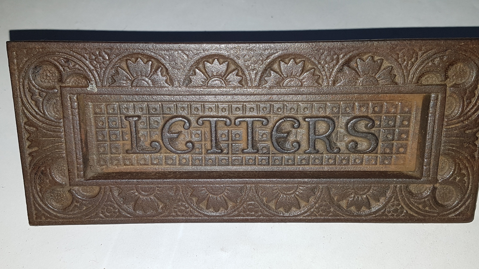A Cast Iron  Rectangular Letter Slot