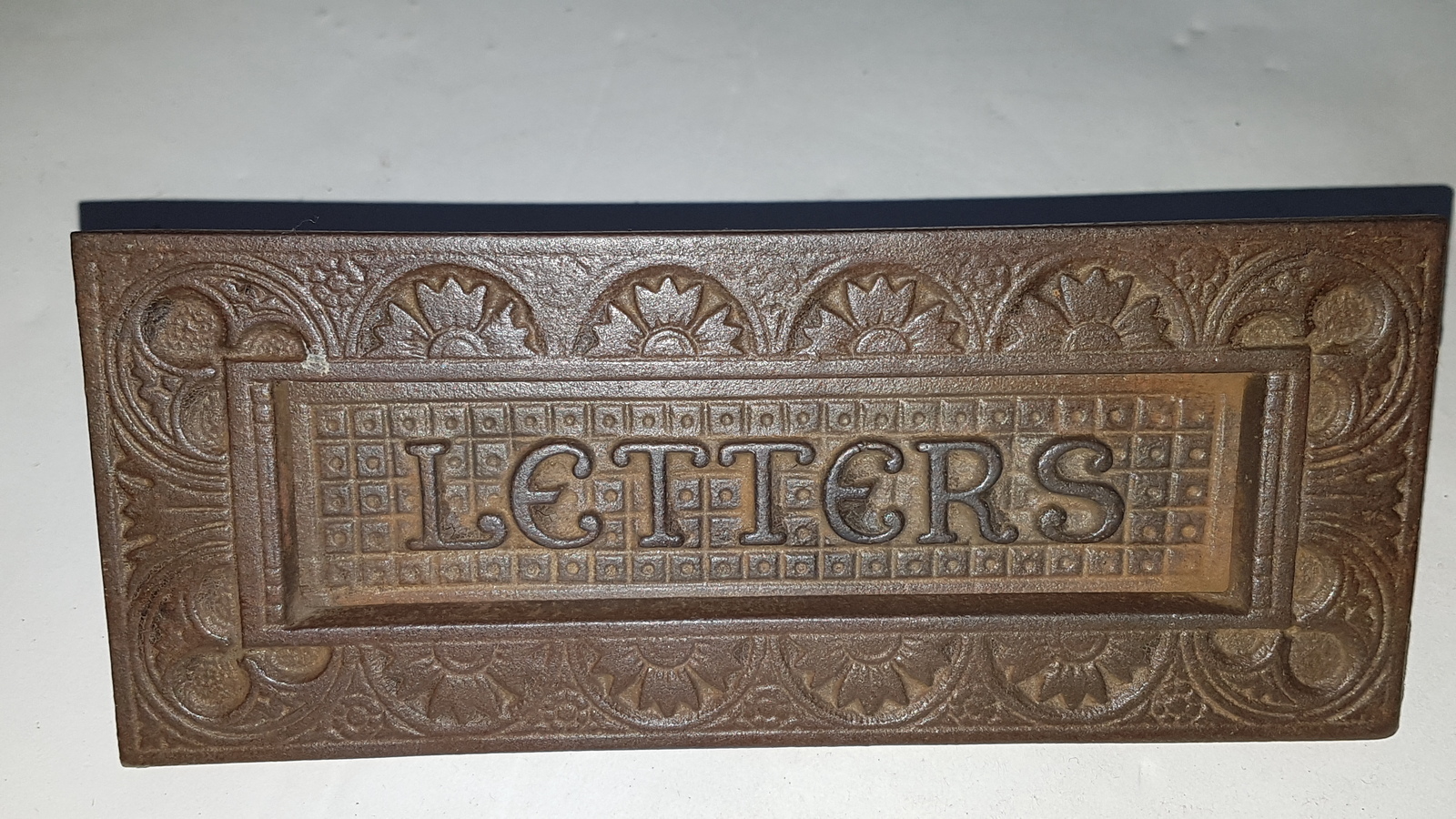 A Cast Iron  Rectangular Letter Slot