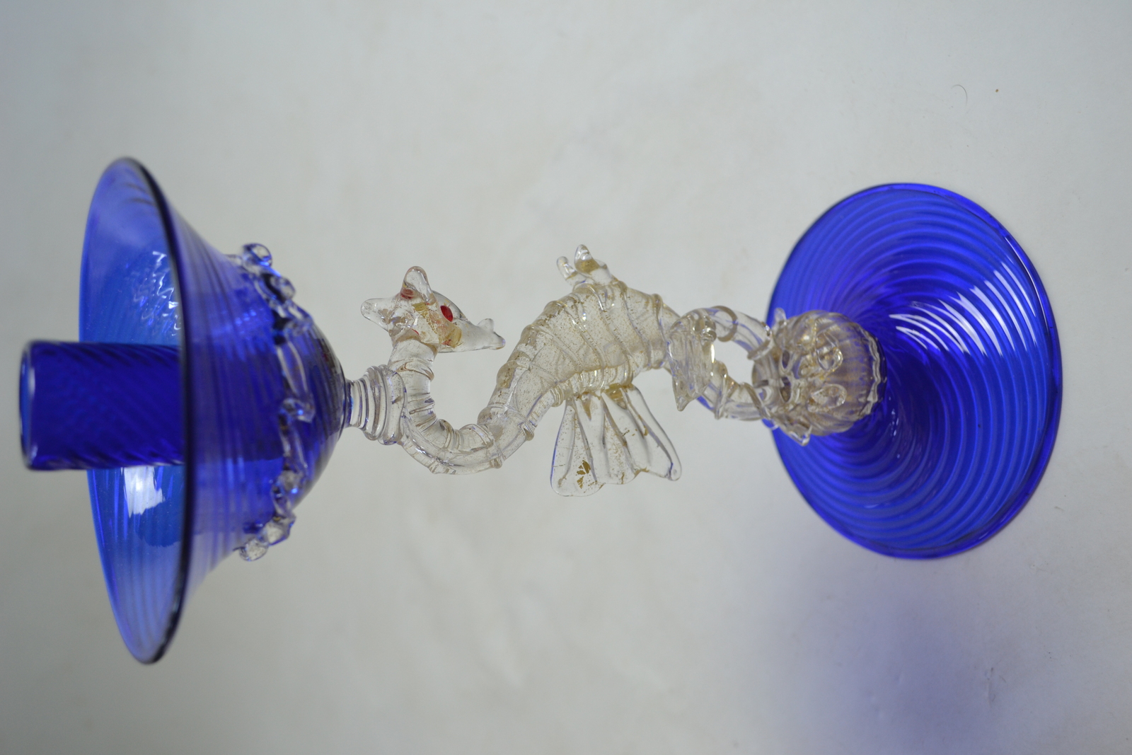 Venetian Glass Candle Holder by Murano