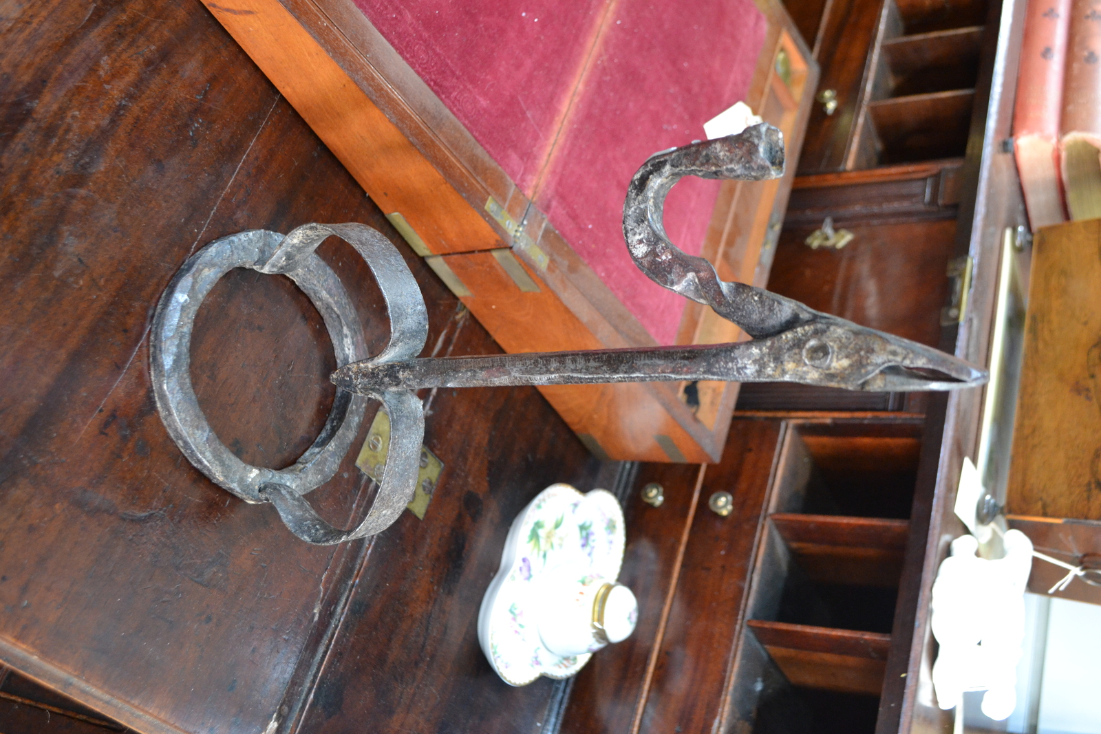 18th Century Rushlight holder.