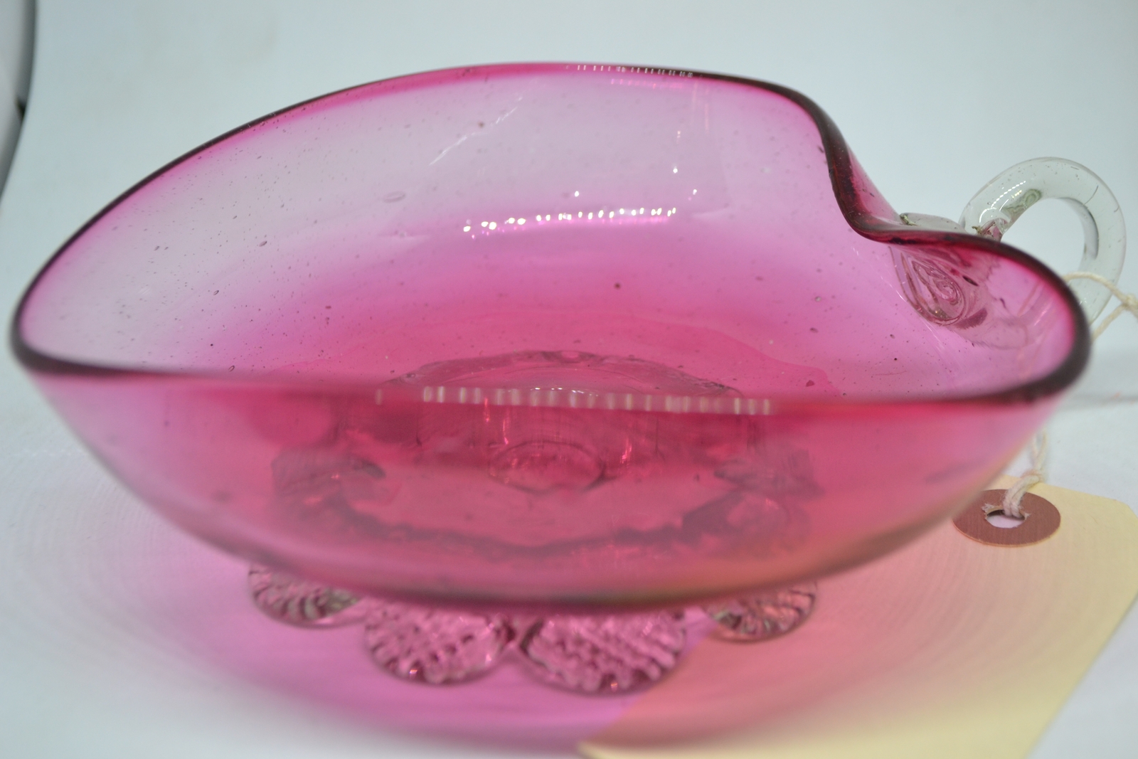 19th Century Cranberry Bon Bon Dish