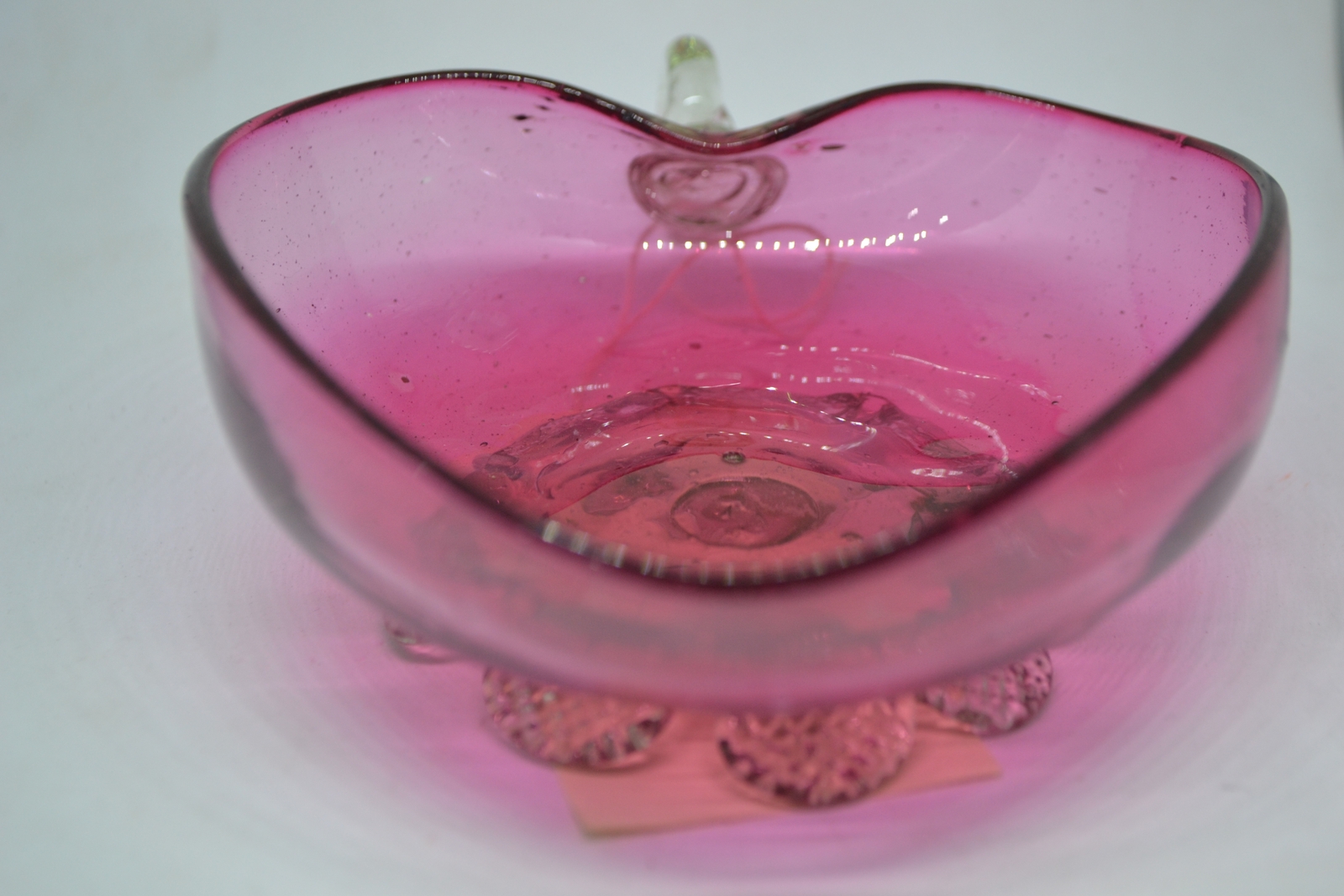 19th Century Cranberry Bon Bon Dish