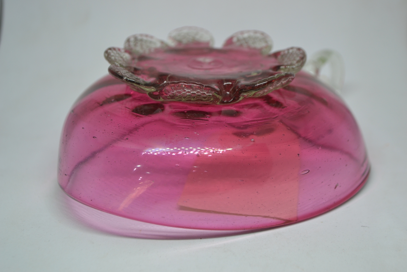 19th Century Cranberry Bon Bon Dish