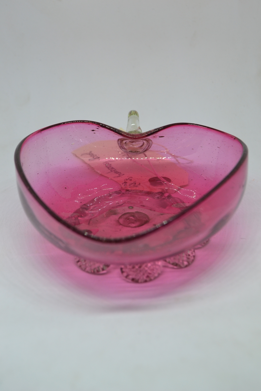 19th Century Cranberry Bon Bon Dish