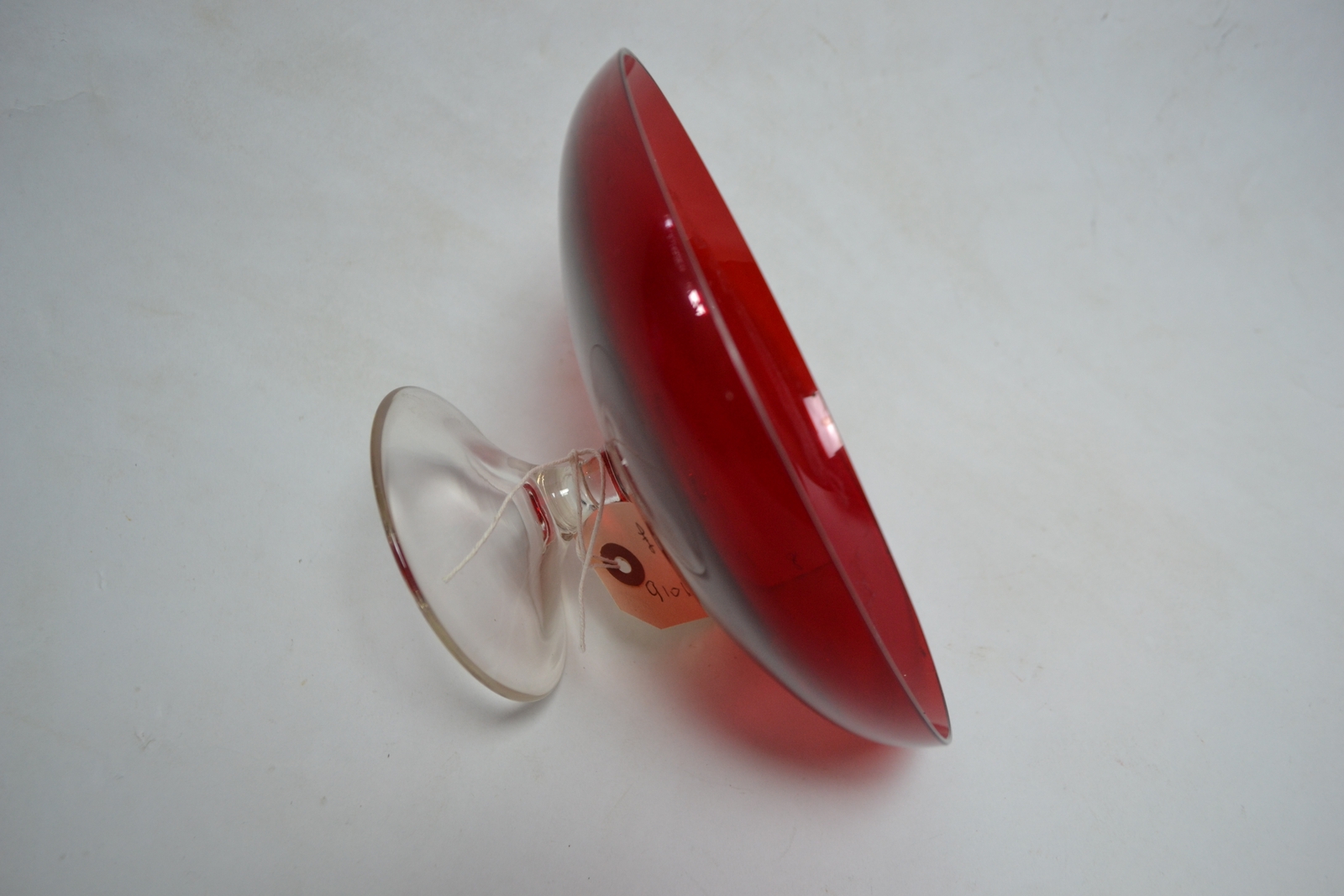 Small Red Glass Tazza