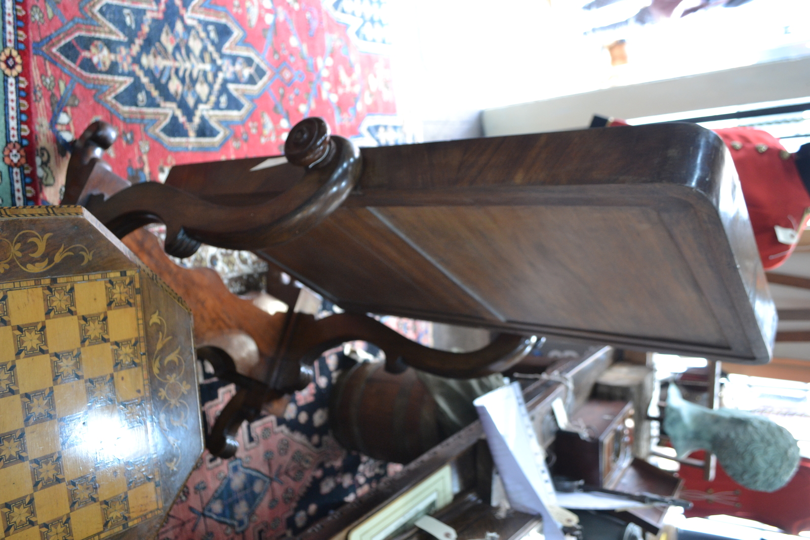 William IV Ladies Mahogany Rectangular Cheval Mirror