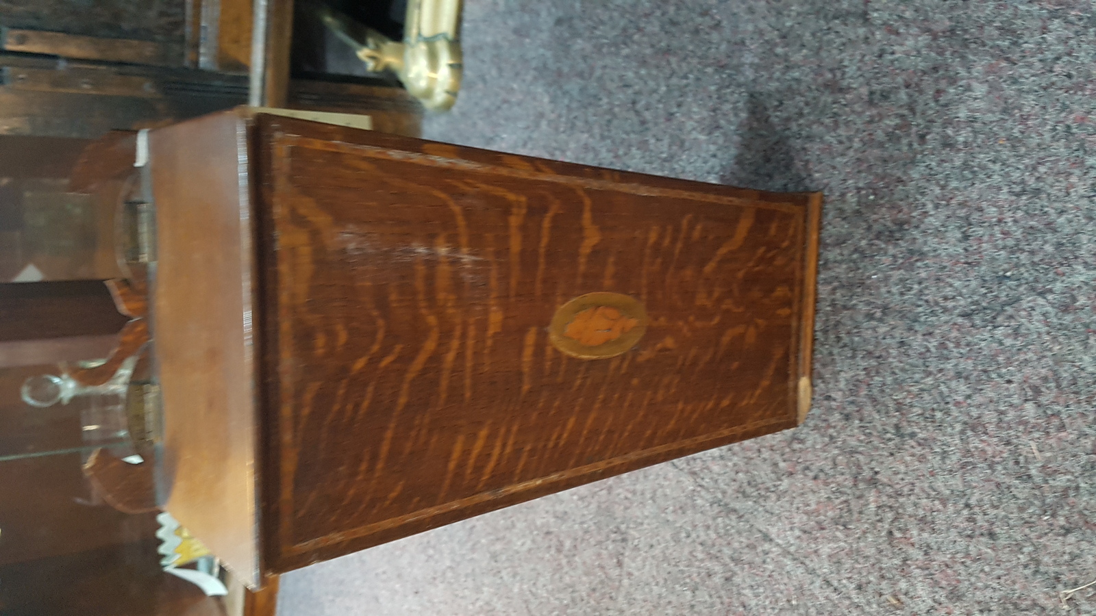 Large Georgian Oak Candle Box