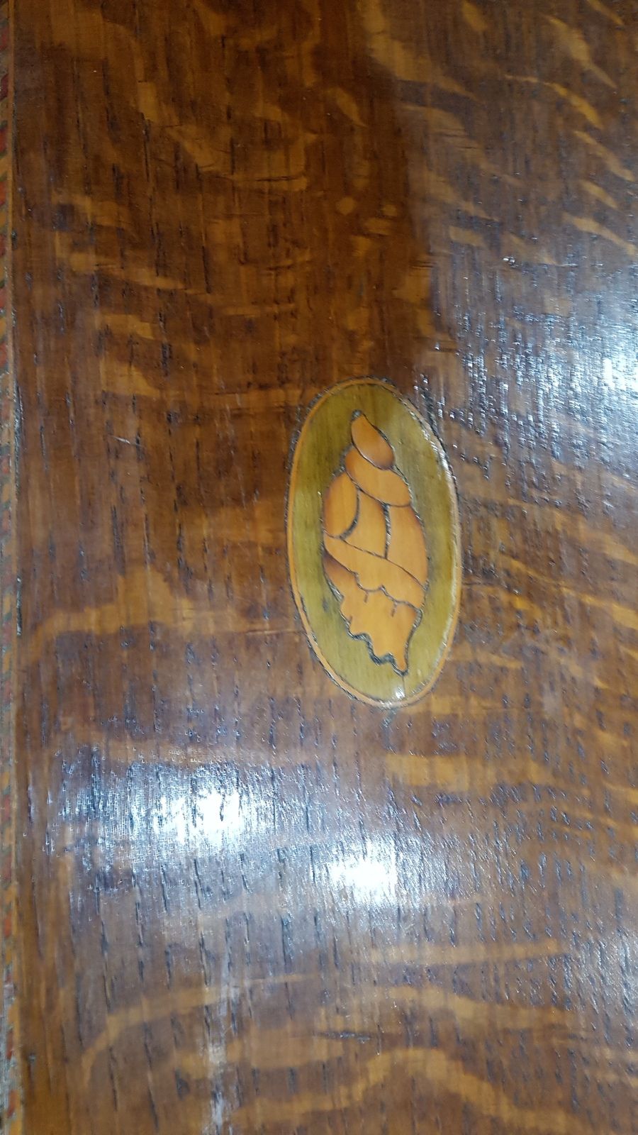 Large Georgian Oak Candle Box