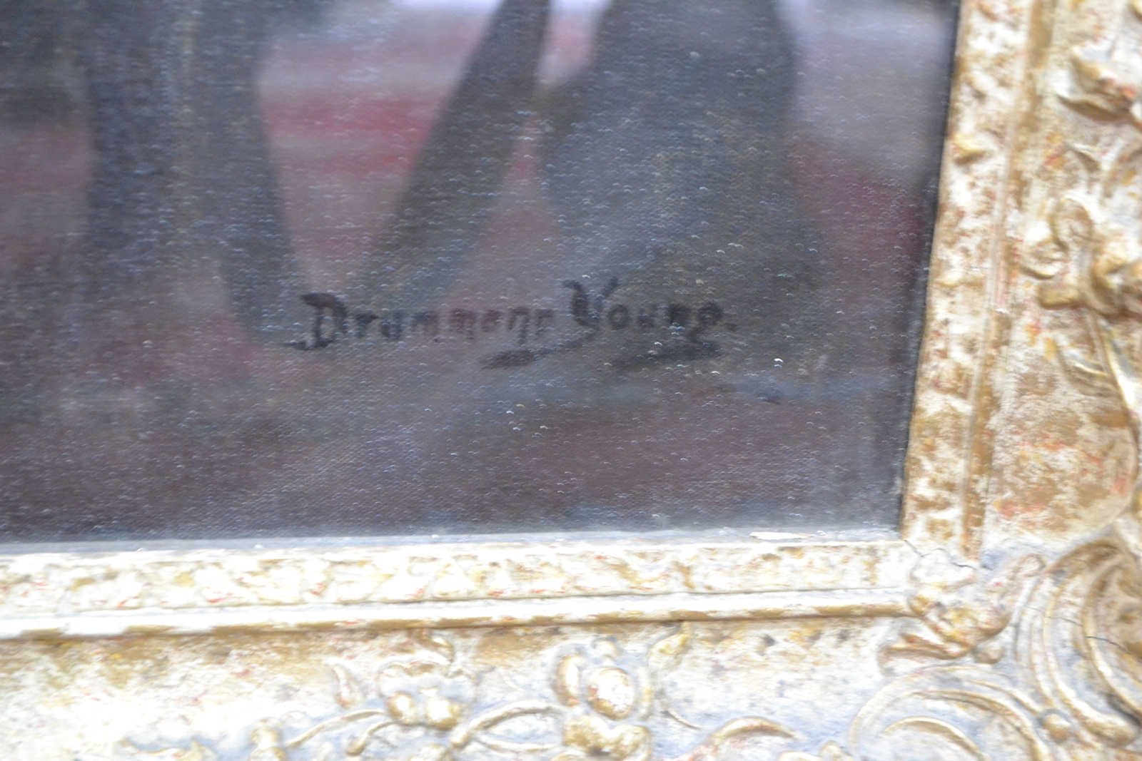 Edward Drummond Young Oil On Canvas