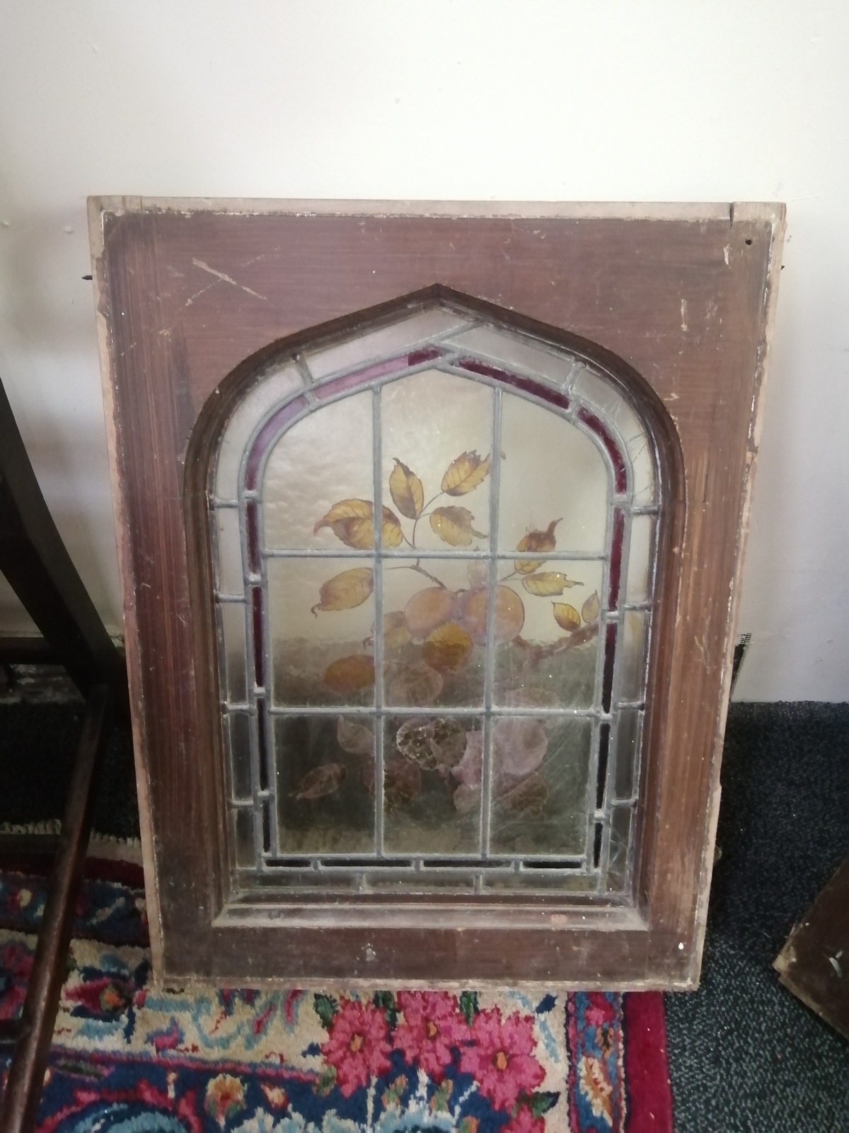 A Pair Of 19th Century Stained Glass Windows.