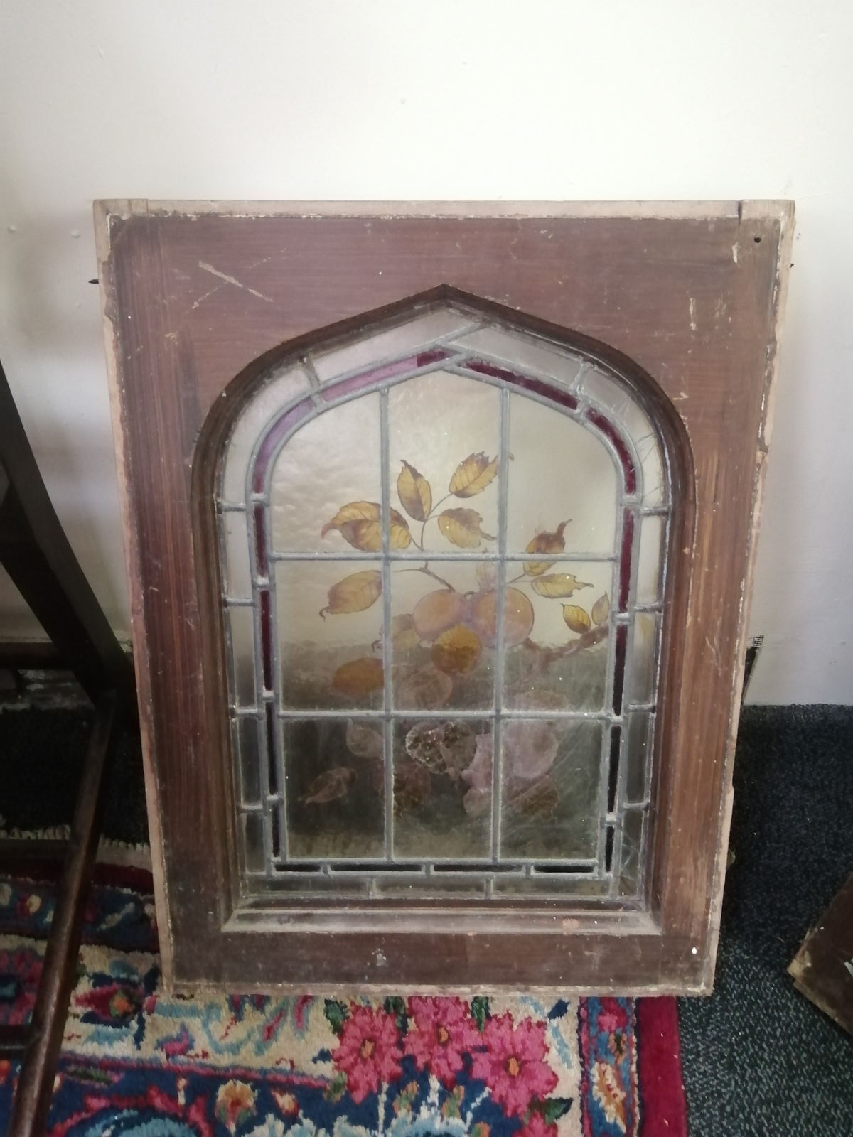 A Pair Of 19th Century Stained Glass Windows.
